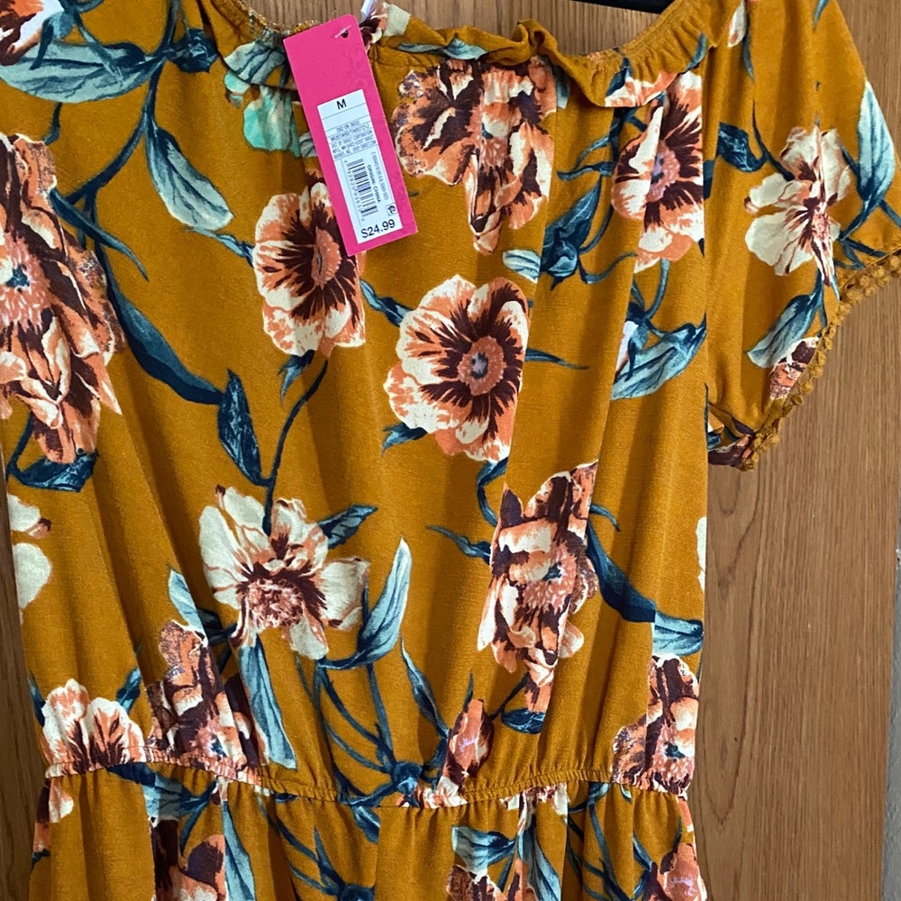 Floral Target Romper